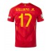 Maillot de foot Espagne Nico Williams #17 Domicile vêtements Europe 2024 Manches Courtes